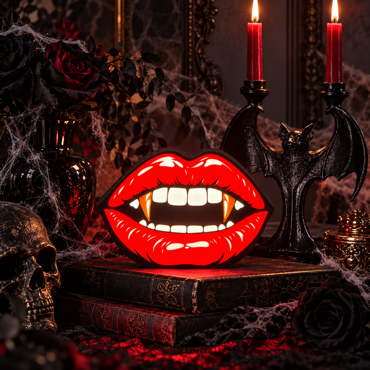 Vampire Lips Halloween LED Lamp