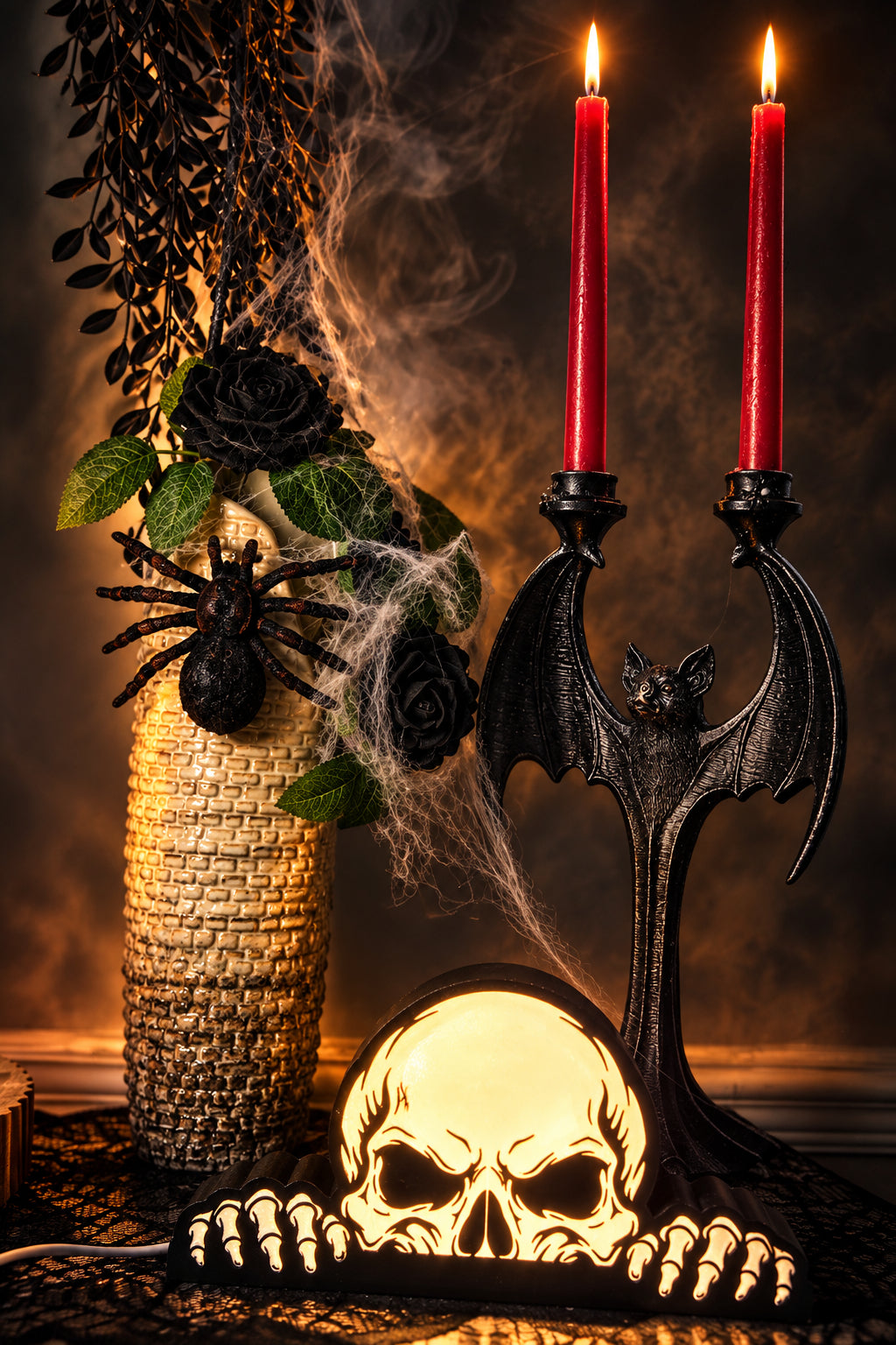 Peeking Skull Halloween LED Lamp