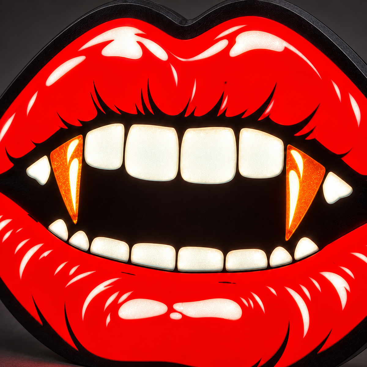 Vampire Lips Halloween LED Lamp