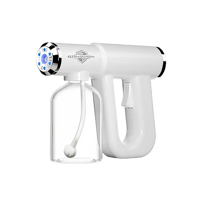 280Ml Barber Sprayer Bottle Wireless Electric USB Nano Blue Light Steam Spray Gun
