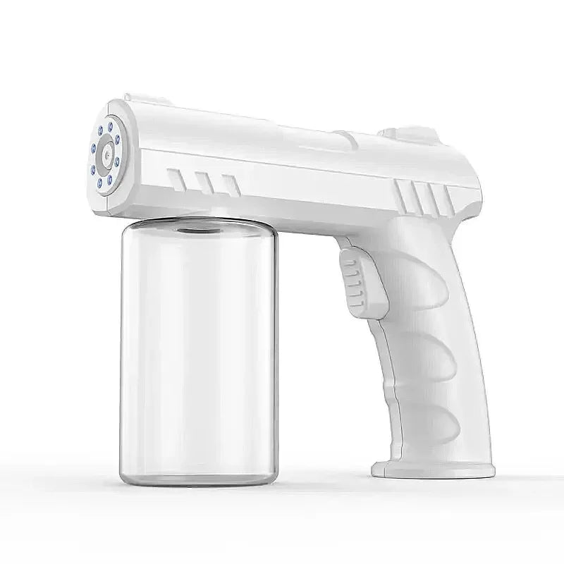 280Ml Barber Sprayer Bottle Wireless Electric USB Nano Blue Light Steam Spray Gun