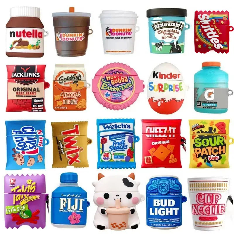 Silicone AirPods Case Cover Fun Earphone Case for AirPods Pro 1 2 3