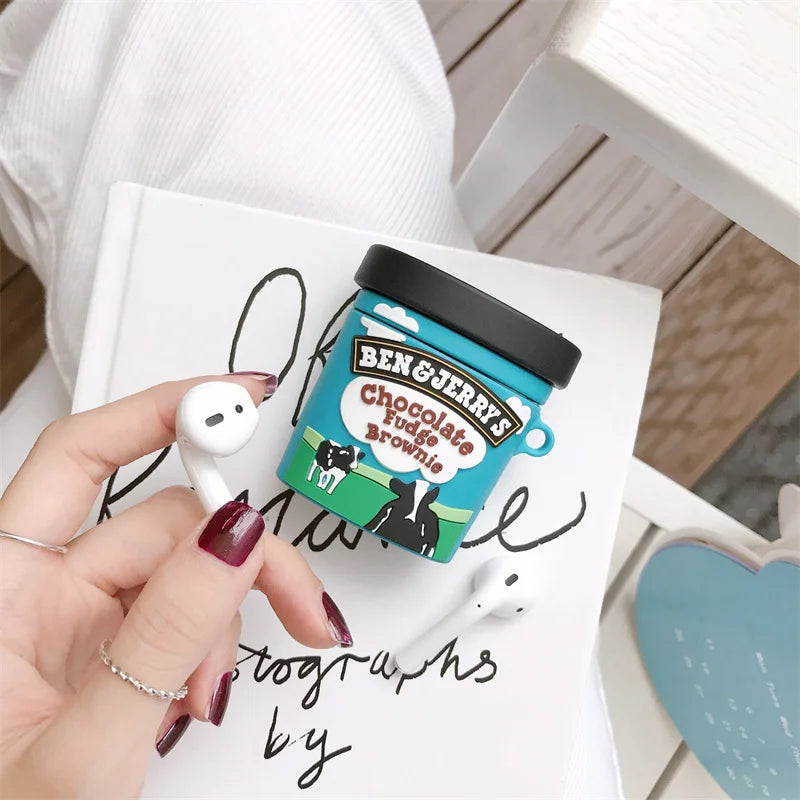 Silicone AirPods Case Cover Fun Earphone Case for AirPods Pro 1 2 3