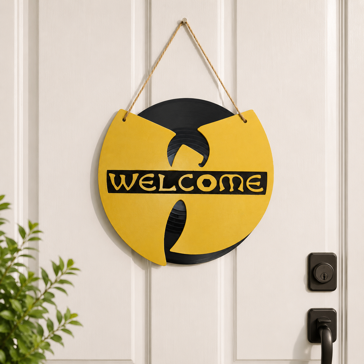 Hip-hop Inspired Welcome Door Sign