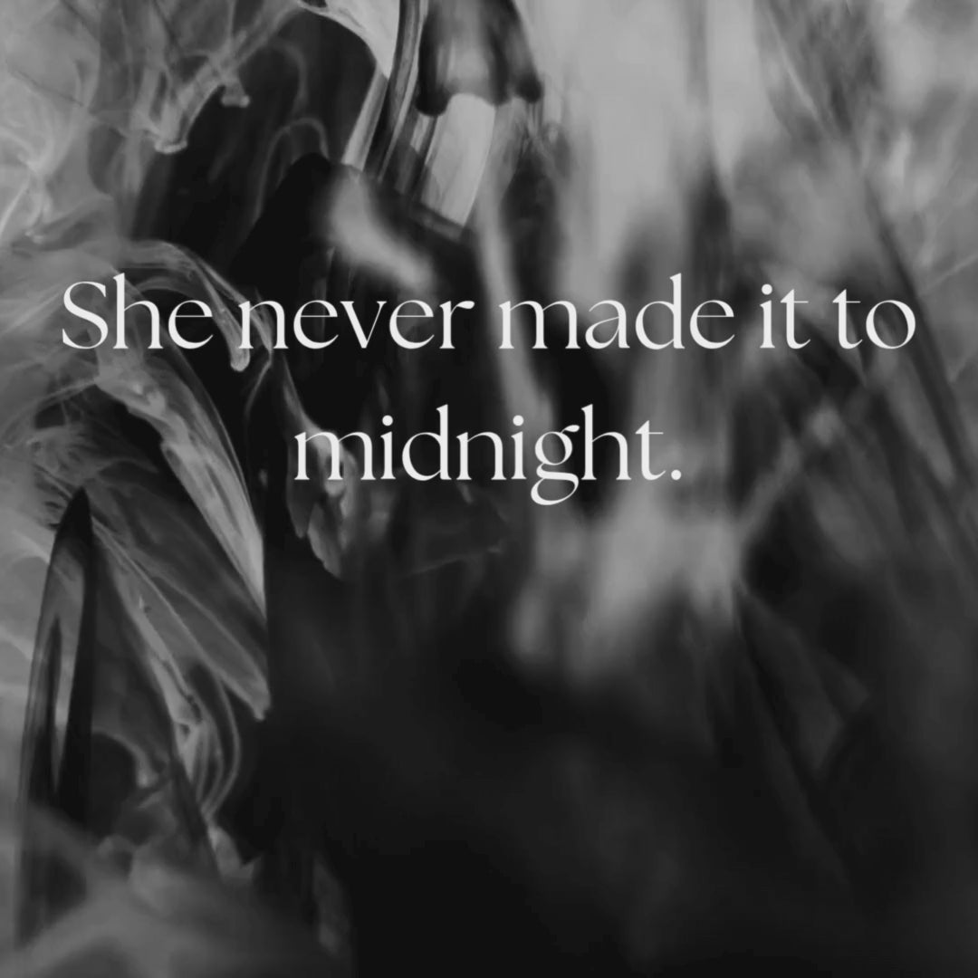 Load video: Book cover of the heiress shrouded in darkness and shadows
