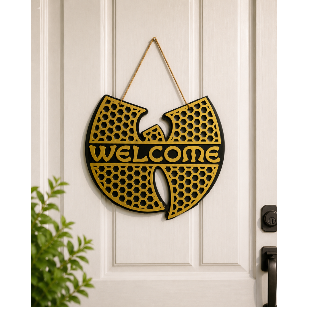 Hip-hop Inspired Welcome Door Sign